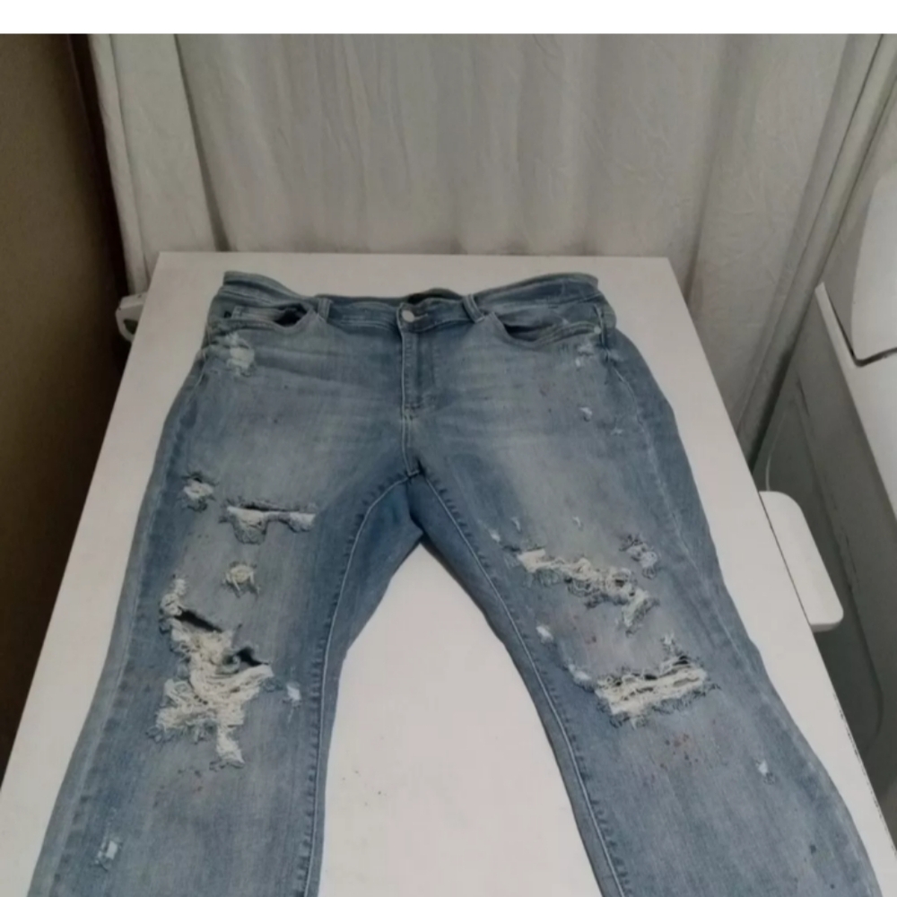 Women's Judy blue 18w paint splatter jeans